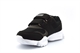Ascot Boys Jacob Touch Fastening Lightweight Trainers Black/White