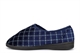 Zedzzz Mens George Touch Fastening Washable Slippers With Vulcanised Rubber Sole Navy Blue