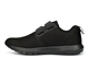 BXT Mens Ultra Lightweight Memory Foam Touch Fastening Trainers Black