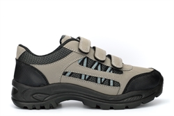 Dek Boys Ascend Trek And Trail Shoes/Walking Boots With Triple Touch Fastening Grey/Black/Blue