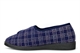 Sleepers Mens Julian II Touch Fastening Washable Memory Foam Wide Fit Slipper With Outdoor Sole Navy