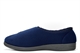 Zedzzz Mens Connor Touch Fastening Slippers Navy Blue