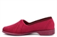 Sleepers Womens Audrey III Roll Top Slippers With Rubber Sole Red