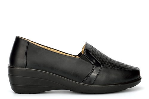 Moenia Womens Casual Shoes With Wedge Heels Black