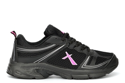 Dek Womens Starling Memory Foam Super Lightweight Comfort Trainers Black