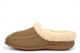 Sleepers Womens Janine Memory Foam Mule Slippers With Wool Textile And Rubber Sole Navy Camel