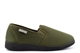 Dunlop Mens Jethro Twin Gusset Synthetic Suede Slip On Slippers Olive Green