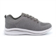 Cipriata Womens Leona Lightweight Memory Foam Trainers With Sparkle Textile Grey
