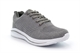 Cipriata Womens Leona Lightweight Memory Foam Trainers With Sparkle Textile Grey