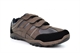 Route 21 Mens Triple Touch Fastening Casual Shoes With Waxy Upper Dark Brown