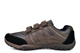Route 21 Mens Triple Touch Fastening Casual Shoes With Waxy Upper Dark Brown