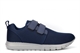BXT Mens Ultra Lightweight Memory Foam Touch Fastening Trainers Navy