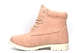 Twisted Girls Ankle Boots With Padded Collar Pink