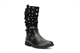 Blue Queen Girls Lightweight Star Mid Calf Boots Black