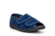 Four Seasons Womens Wide Fit Slippers With Memory Foam Insole Navy