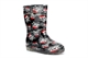 Boys Billy Bones Waterproof Wellington Boots With Textile Lining Black