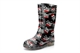 Boys Billy Bones Waterproof Wellington Boots With Textile Lining Black