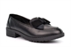 Wild Tribe Girls Loafers/School Shoes With Bow Detail And Low Heel Black