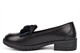 Wild Tribe Girls Loafers/School Shoes With Bow Detail And Low Heel Black