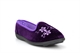 Zedzzz Womens Jenny Embroidered Slippers Purple