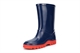 StormWells Boys Puddle Waterproof Wellington Boots With Textile Lining Navy Blue