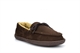 Response Mens Ralph Ultra Light Faux Fur Lined Moccasin Lace Slippers Brown