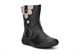 Chatterbox Girls Leni Calf Boots With Stitching And Flower Detail Black