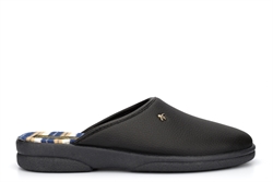 Sleepers Mens Dwight Outdoor Mule Slippers Black