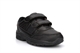 Boys Touch Fastening School Shoes With Padded Collar Black