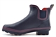 StormWells Womens Waterproof Ankle Wellington Boots With Textile Lining And Rubber Sole Navy/Red