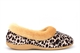 Sleepers Womens Penny Memory Foam Collar Slippers With Ocelot Upper