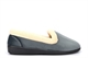 Snug Womens Fleece Collar Slip On Slippers Grey