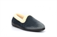 Snug Womens Fleece Collar Slip On Slippers Grey