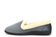 Snug Womens Fleece Collar Slip On Slippers Grey