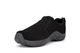 PDQ Mens Ryno Twin Gusset Slip On Real Suede Casual Shoes Black