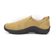 PDQ Mens Ryno Twin Gusset Slip On Real Suede Casual Shoes Taupe