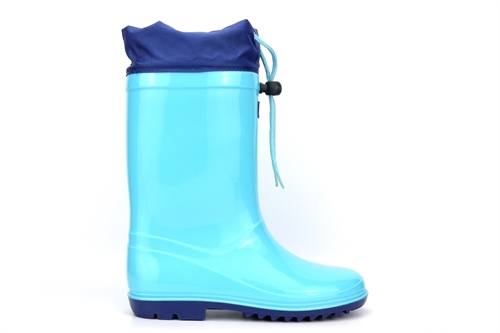 Bejo Kids Waterproof Lace Wellington Boots Aqua Blue