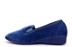 Sleepers Womens Gina Embroidered Full Gusset Memory Foam Slippers Blue