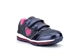 Renda Girls Touch Fastening Heart Trainers Navy Blue