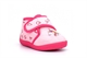 Girls Unicorn Touch Fastening Slippers With Heart Print On Upper Pink/Fuchsia