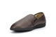 Dr Keller Mens Faux Leather Carpet Slippers With Fleecy Lining Brown