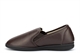 Dr Keller Mens Faux Leather Carpet Slippers With Fleecy Lining Brown