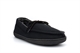 Response Mens Ultra Lightweight Moccasin Slippers With Cotton Lining Black