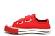 Boys Touch Fastening Canvas Pumps Red