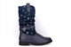 Blue Queen Girls Lightweight Star Mid Calf Boots Navy
