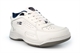 Dek Mens Wide Fit Leather Coated Extra Large Trainers Non Marking Sole White (E Fitting)