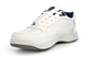 Dek Mens Wide Fit Leather Coated Extra Large Trainers Non Marking Sole White (E Fitting)