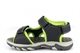 Chatterbox Boys Kai Three Strap Touch Fastening Lightweight Sandals Grey/Lime
