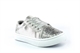 Chatterbox Callie Girls Glitter Pumps With Ribbon Lace Silver
