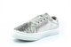 Chatterbox Callie Girls Glitter Pumps With Ribbon Lace Silver